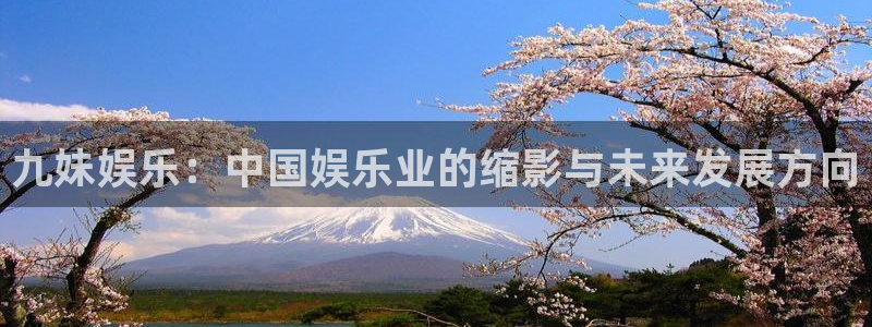 彩虹多多3注册：九妹娱乐：中国娱乐业的缩影与未来发展方向